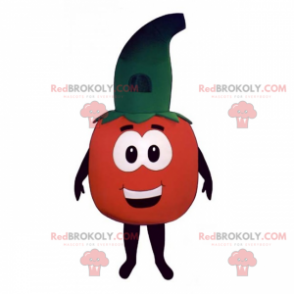 Tomato mascot with witch hat - Redbrokoly.com