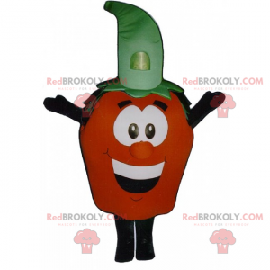 Tomato mascot with smiling face - Redbrokoly.com