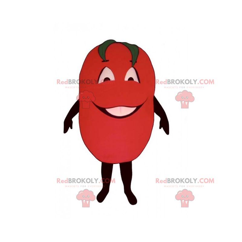 Lachende tomaat mascotte - Redbrokoly.com Lachende tomaat mascotte - Redbrokoly.com