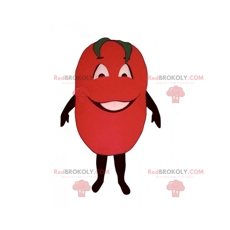 Mascota de tomate sonriente - Redbrokoly.com