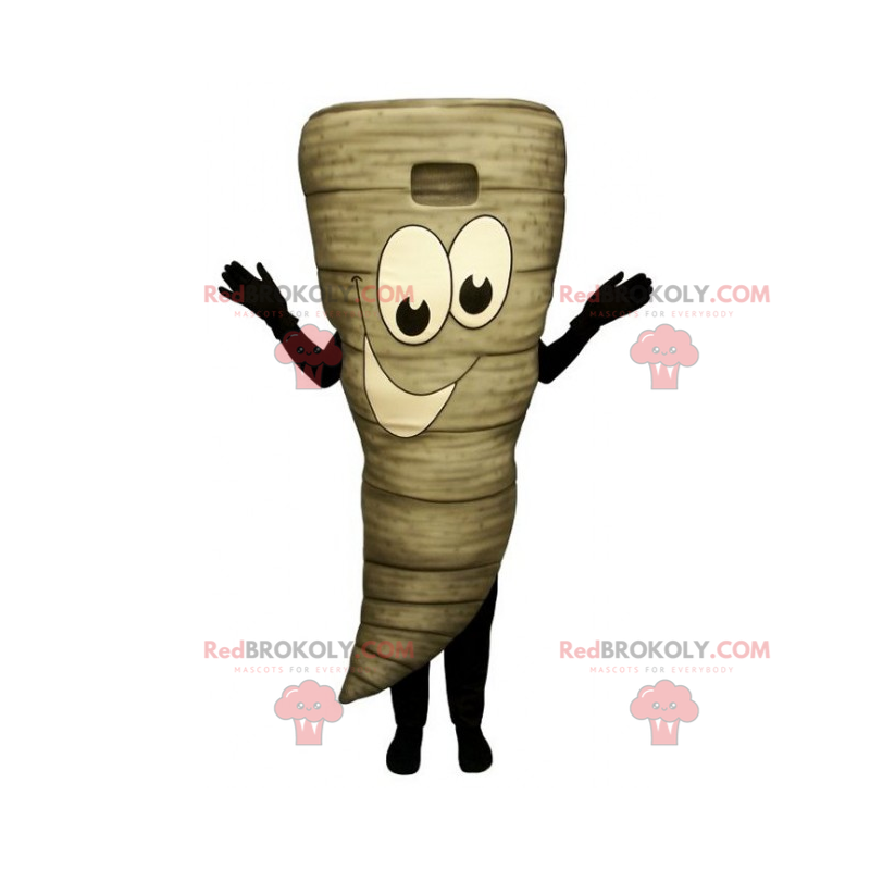 Tornado maskot med smilende ansigt - Redbrokoly.com Tornado maskot med smilende ansigt - Redbrokoly.com