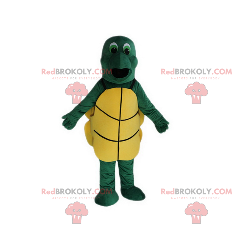 Groenogige schildpad mascotte - Redbrokoly.com
