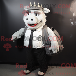 Maskottchenkostüm Silber...