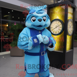 Figura de máscara azul Dim...