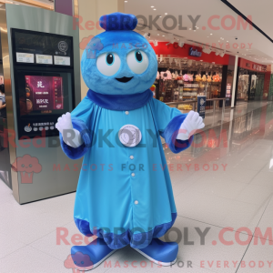 Figura de máscara azul Dim...
