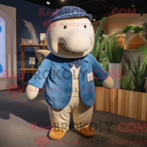 Personaggio mascotte balena...