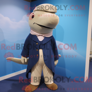 Personaggio mascotte balena...
