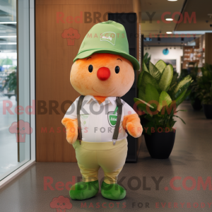 Peach Kiwi mascottekostuum...