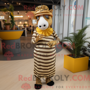 Figura de máscara de zebra...