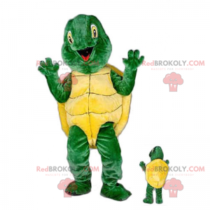 Lächelndes Schildkrötenmaskottchen - Redbrokoly.com