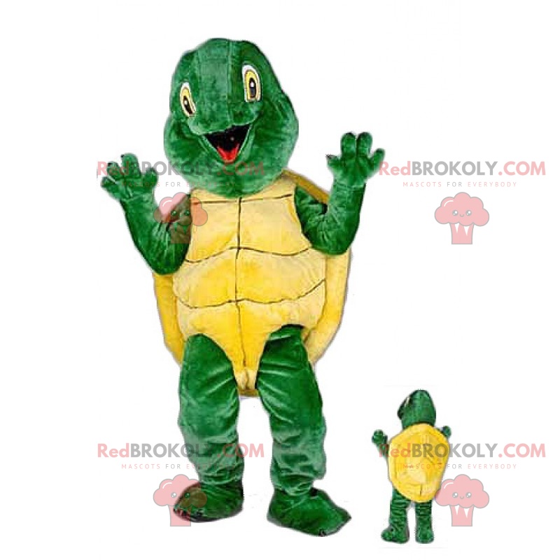 Smilende skildpadde maskot - Redbrokoly.com
