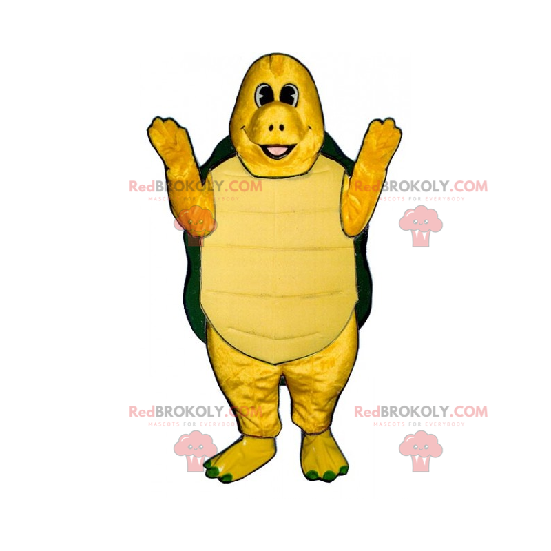 Mascotte de tortue souriante - Redbrokoly.com