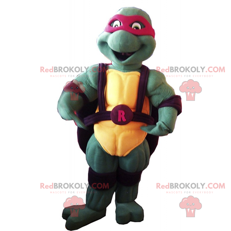 Mascote das tartarugas ninja - Rafael - Redbrokoly.com