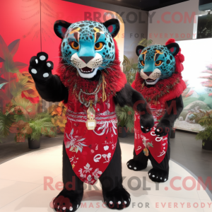 Jaguar-maskotdraktfigur...