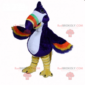Mascote tucano multicolorido - Redbrokoly.com