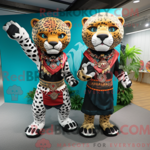 Jaguar maskot kostume...