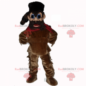 Mascotte de trappeur - Redbrokoly.com