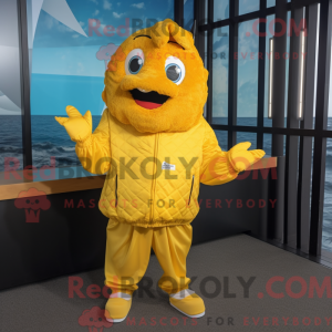 Gul Fish And Chips maskot...