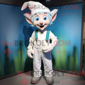 Witte Elf-mascottekostuum...