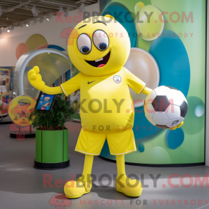 Citroengeel voetbal...