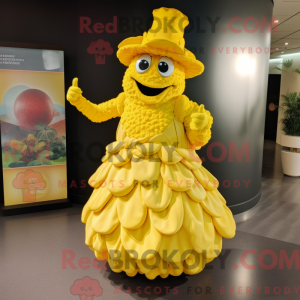 Yellow Raspberry mascot...