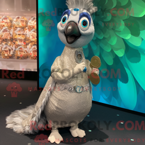 Silver Peacock mascot...