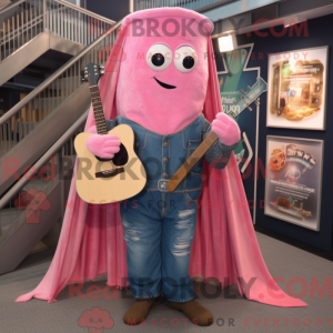 Pink Celtic Harpe maskot...