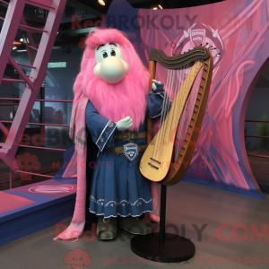 Rosa Celtic Harpe máscara...