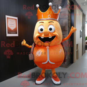 Orange Queen maskot kostume...