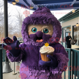 Purple Cupcake mascot...