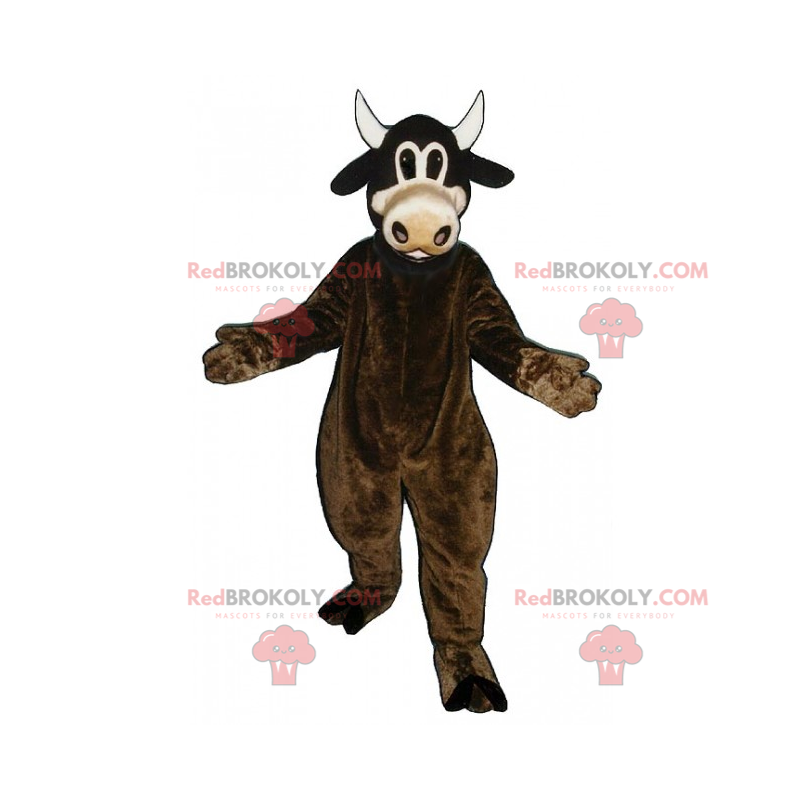 Brown cow mascot - Redbrokoly.com