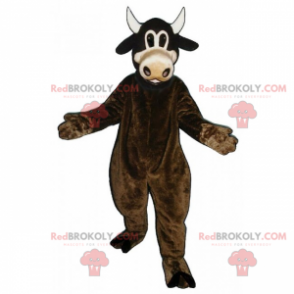 Mascote vaca marrom - Redbrokoly.com