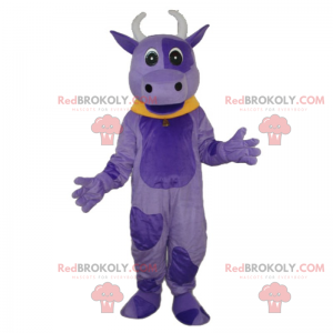 Mascota de la vaca púrpura - Redbrokoly.com