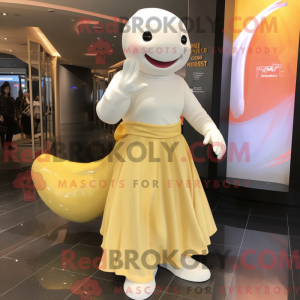 Guld Beluga Whale maskot...
