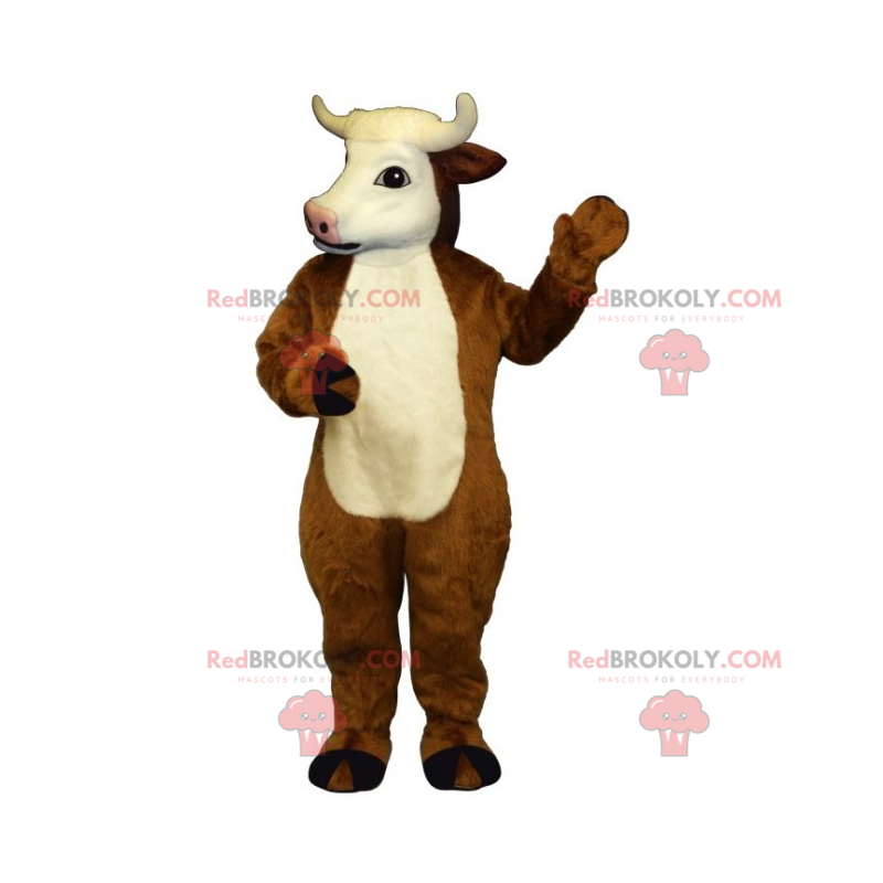 Kuhmaskottchen mit weißem Kopf - Redbrokoly.com