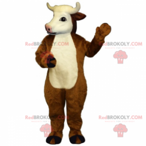 Kuhmaskottchen mit weißem Kopf - Redbrokoly.com