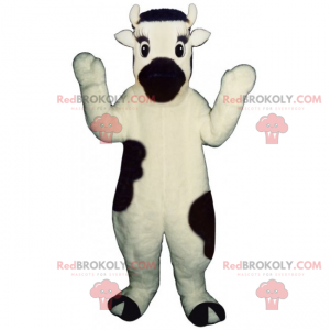 Mascote vaca com nariz preto - Redbrokoly.com