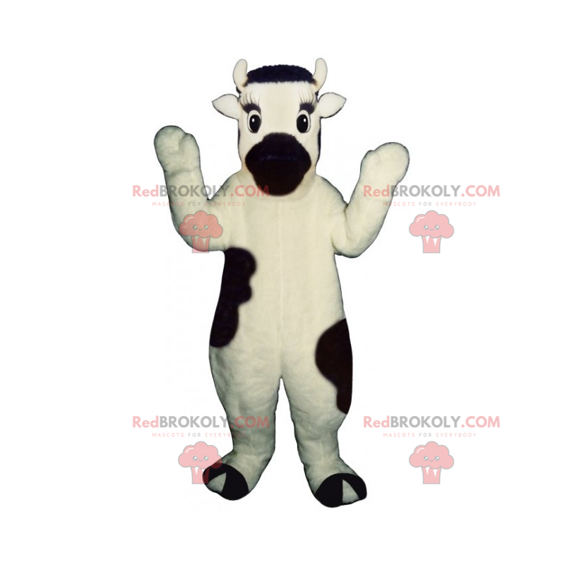 Mascote vaca com nariz preto - Redbrokoly.com Mascote vaca com nariz preto - Redbrokoly.com