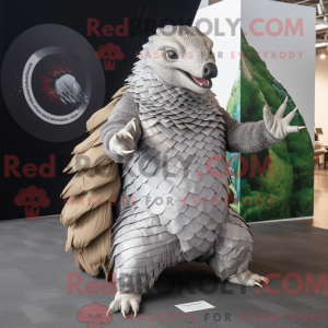 Sølv Pangolin maskot...