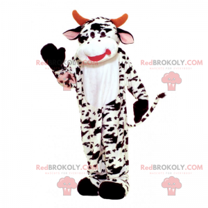 Mascote vaca com chifre vermelho - Redbrokoly.com