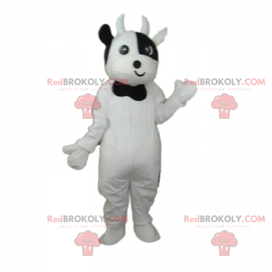 Mascota de vaca con pajarita - Redbrokoly.com