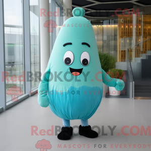 Cyan Potato mask drakt...