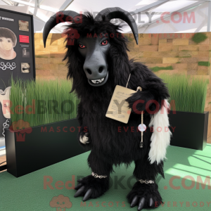 Black Angora Goat mascot...