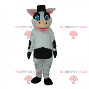 Mascotte de vachette avec petit chapeau - Redbrokoly.com