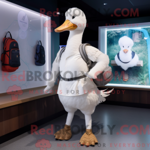 Witte Zwaan mascottekostuum...