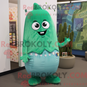 Turkis agurk maskot kostyme...