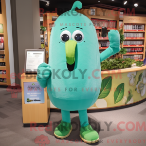 Turkis agurk maskot kostyme...