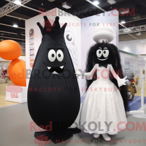Black Onion mascot costume...