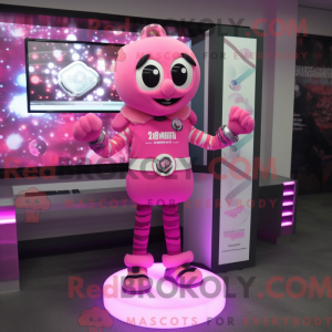 Costume mascotte de Pink...