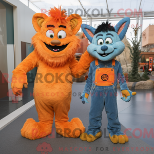 Orange Gargoyle mascot...